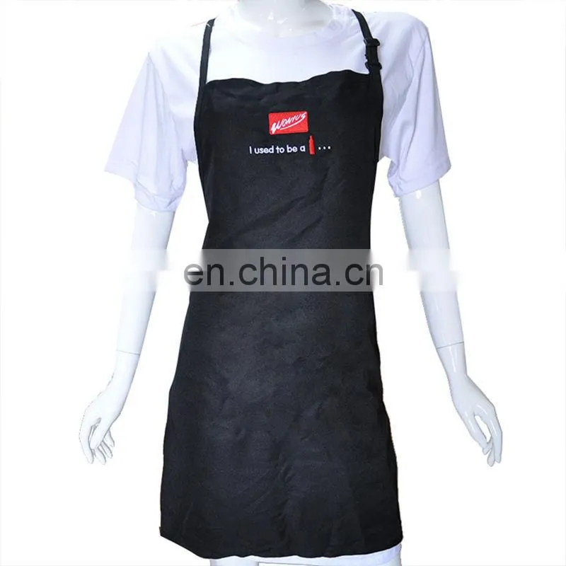 Newly design rpet eco-friendly bib apron with customs logo in embroidery or print