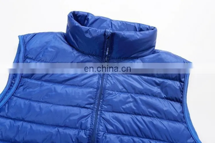 Packable Ultralight Sleeveless Coats Men Winter Feather Down Vest jacket