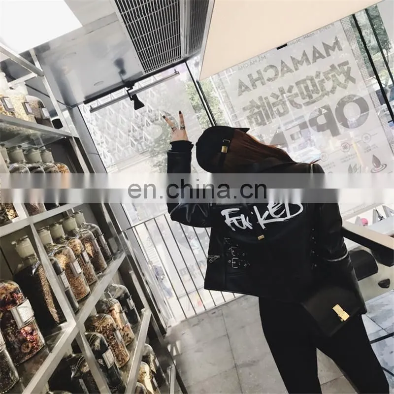 Latest Fashion Custom Black Winter Cheap Leather Jackets Women Leather Jacket Wholesale