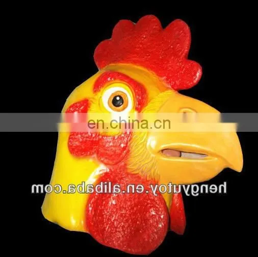 Worldwide Famous Brand Most Professional Design Novelty Full Head Latex Animal Mask Chicken Mask