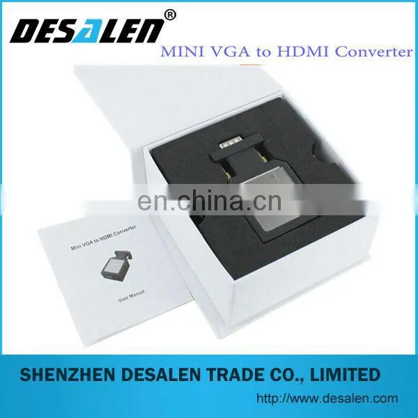 2014 New hot Mini VGA 2 HDMI Converter ,Factory Supply
