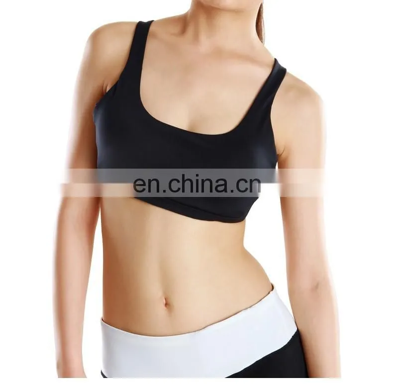 Wholesale Ladies Running Yoga Sport Bras Active Strappy Cross Back Sports Bra#S150040B
