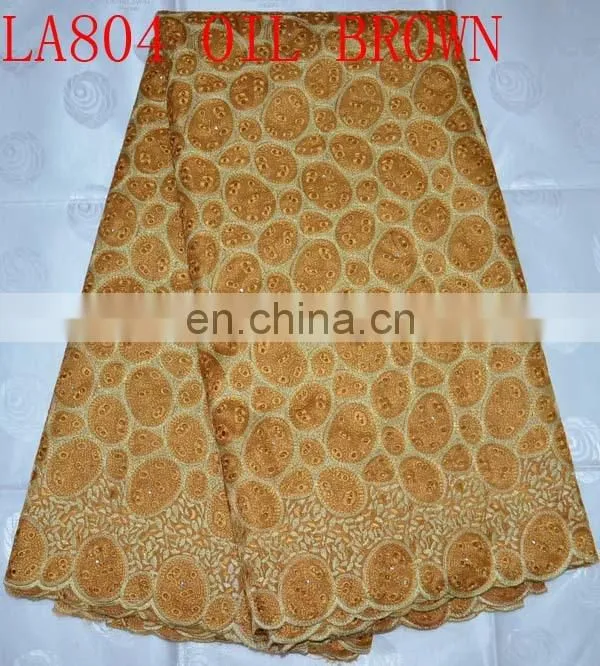 high quality swiss voile lace fabric(FL804) african heavy lace