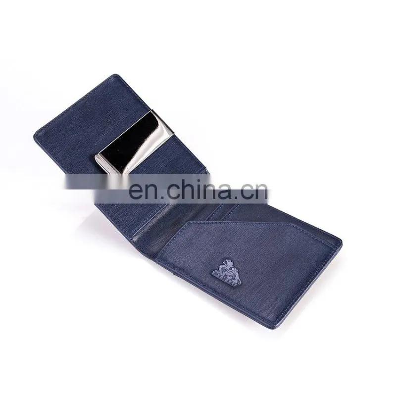 Excellect Handcraft Best Leather Human Leather Wallet Wholesale Money Clips