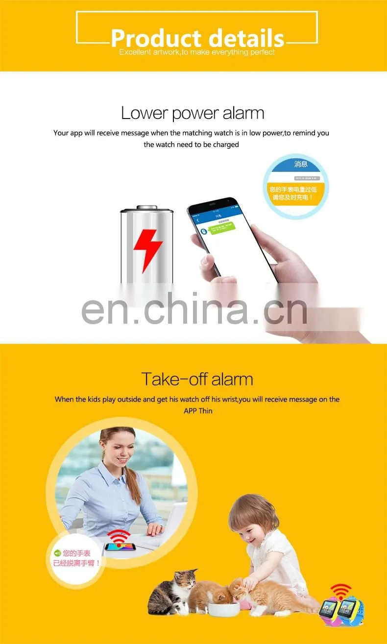 3G GPS Watch Kids Gms WCDMA SIM Card Smartwatch Mobile Watch Phone
