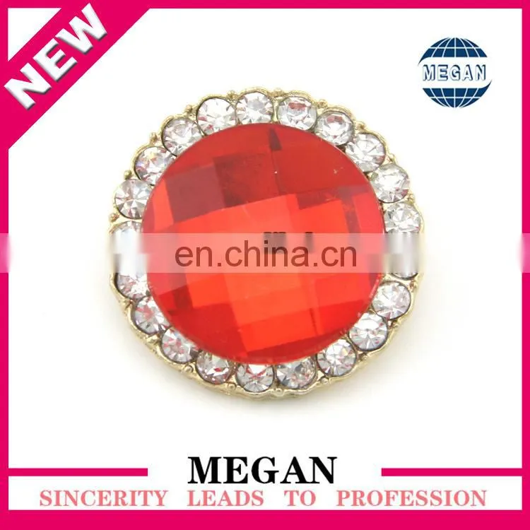 Flatback Square Shape Silver Rhinestone Crystal Button