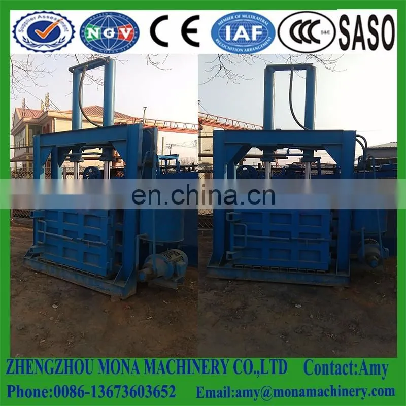 Used clothes and textile compress baler machine/hay baler machine/waste paper baler machine