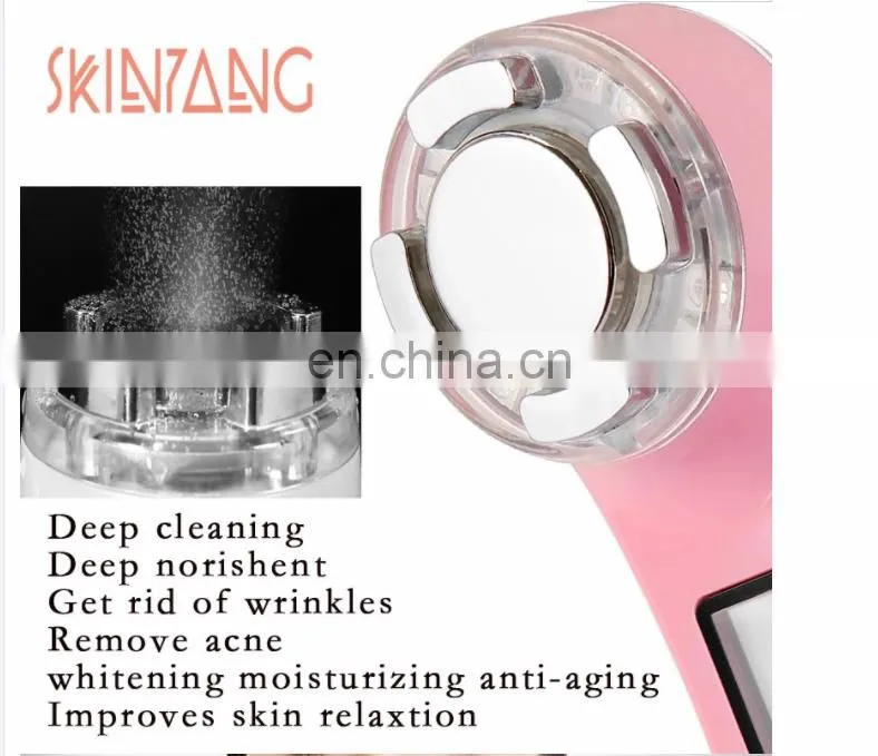 Multifunction Color Photon RF Vibration EMS Massage Cleaning Instrument Electronic Beauty Instrument