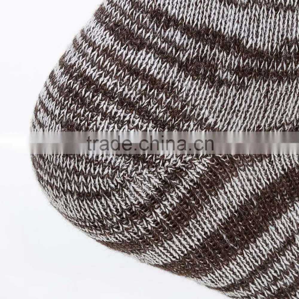 Asian boy color mixing knitted cotton men tube socks/ knitted machine