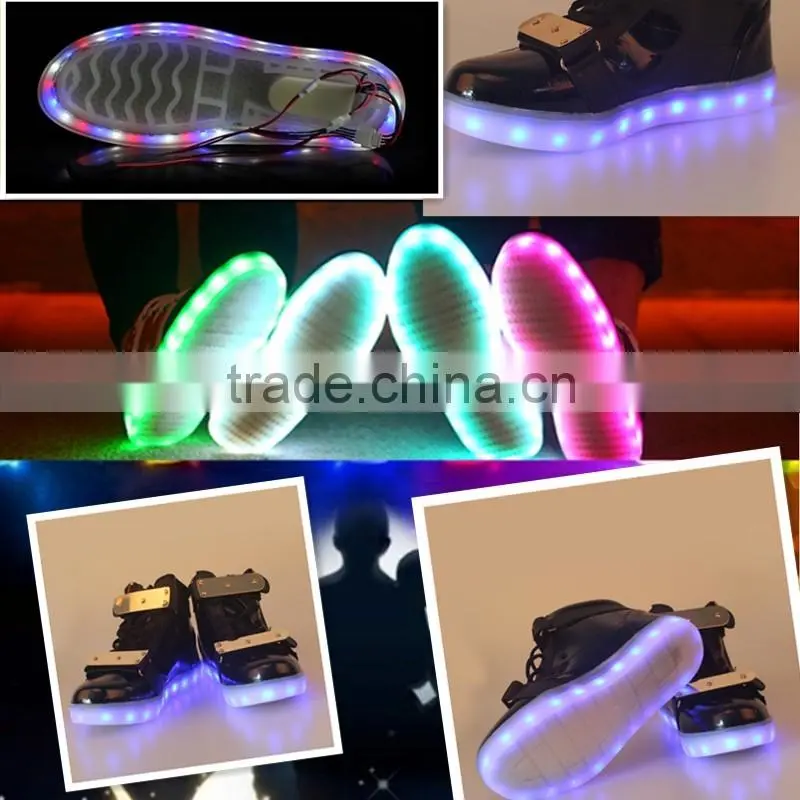 2016 LED shoes factory made high quality adults LED light up shoes