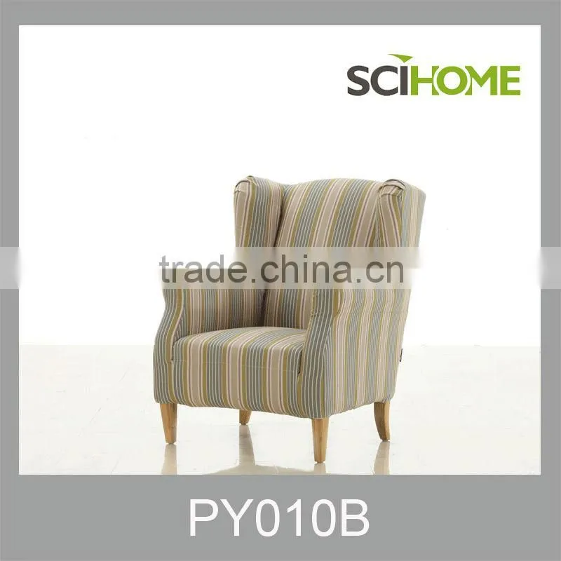 neoclassical design bright colour fabric leisure chair for home