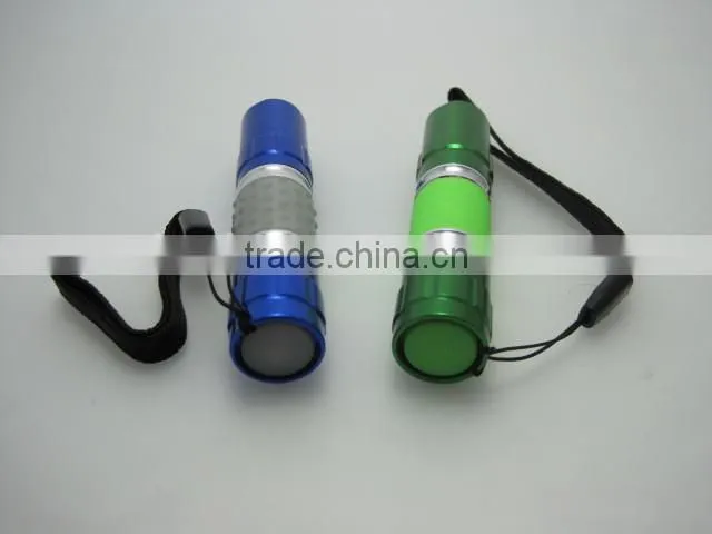 1 led 0.5W mini flashlight torch powered by AA battery
