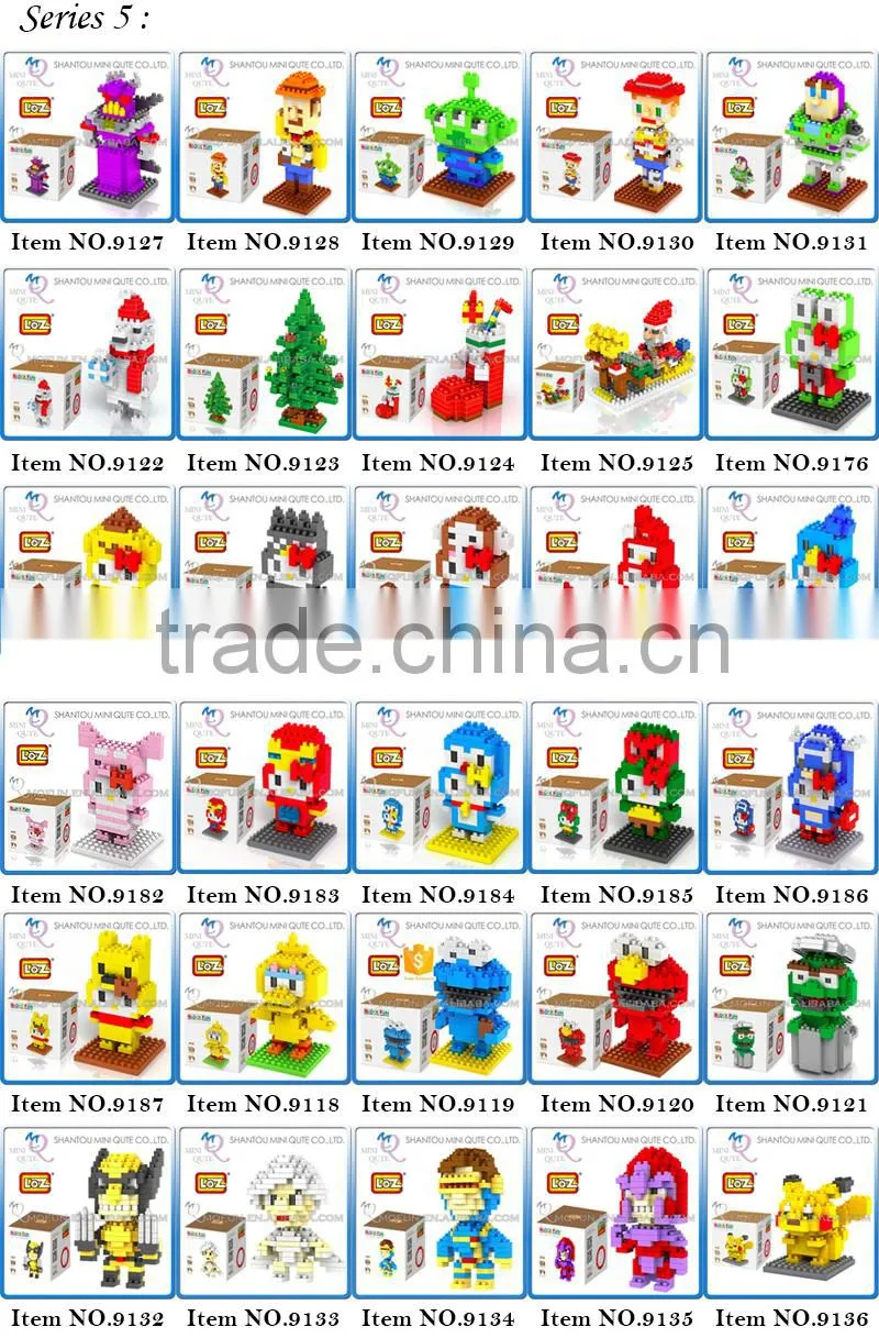 2016 new products Mini Qute loz diamond block 3d puzzle educational toys 3d games 3d puzzle toy