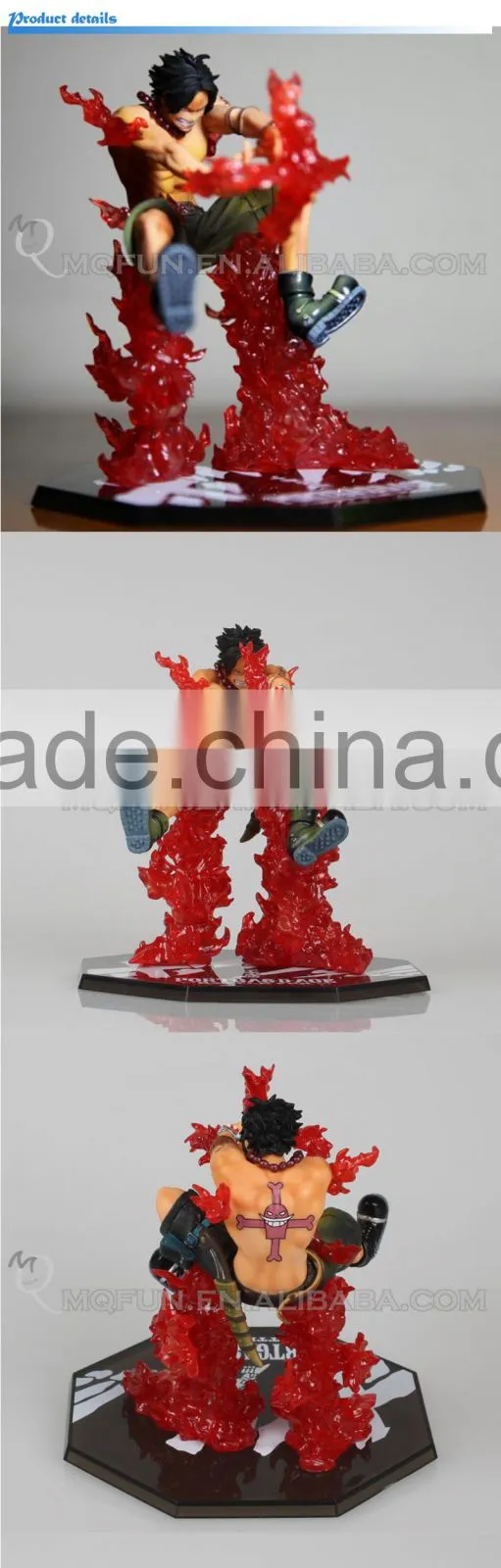 MINI QUTE 13 cm pirate Japanese anime one piece action figure battle Portgas D Ace brinquedos boys in box NO.MQ 092