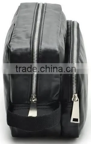 OEM leather toiletry bag for men, mens travel toiletry bag,high quality custom leather toiletry bag for travel