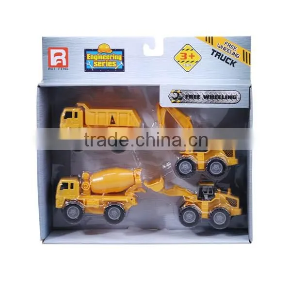 Ruifeng 4 In 1 Construction Trucks Playset