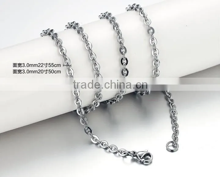 100% 316L Stainless steel chain necklace silver gold plated snake chain for pendants