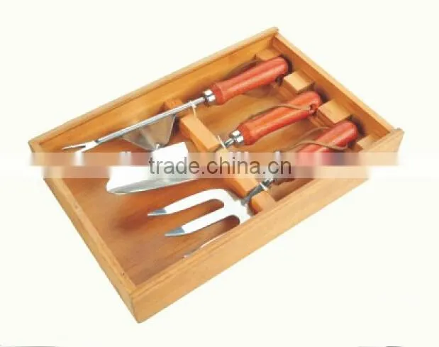 Stainless Steel Wooden Handle Garden Tool and tool Set