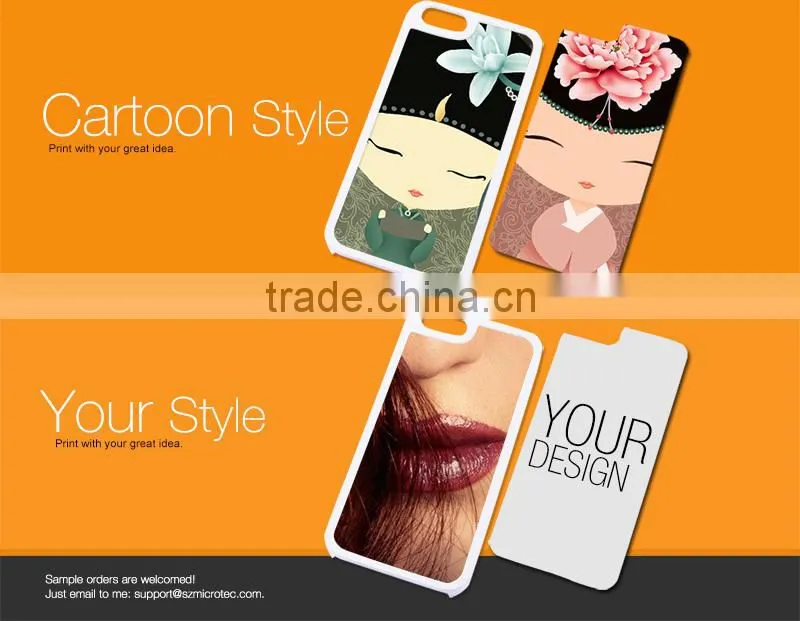 Sublimation Blank 2D case for I phone 6 Plus, square camera hole