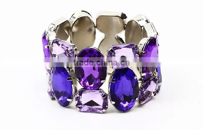 Wholesale Jewelry Factory Elastic Crystal Bracelet Exaggerate Bracelet