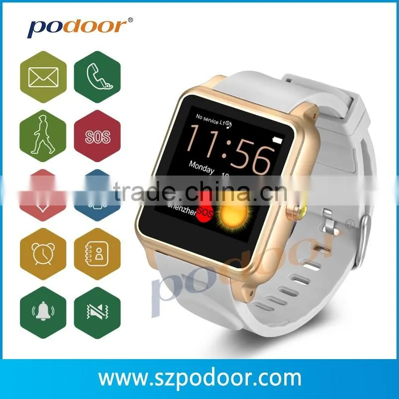 2016 new mobile phone accessories seniro phone bluetooth smart watch with GPS