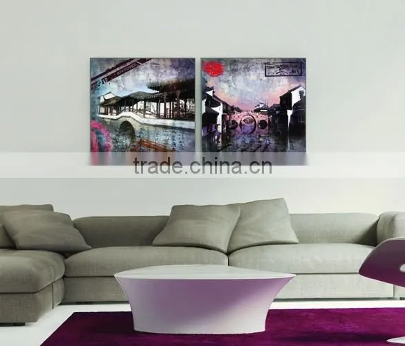 2 panels European style canvas painting OM-002