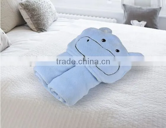 Cartoon design soft warm cheap newborn coral fleece blanket baby