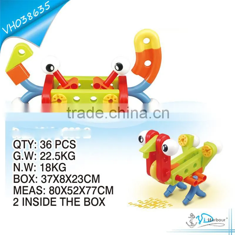 Creative Plastic Building Blocks Toys for Preschool Kids