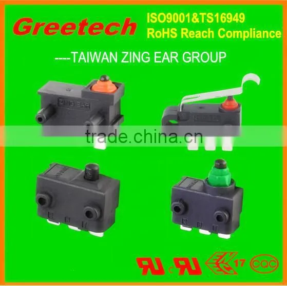 2015 40t85 mini waterproofed micro switch zing ear, electrical switches