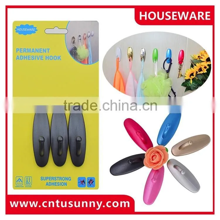 2016 hot new product plastic adhesive wall hook
