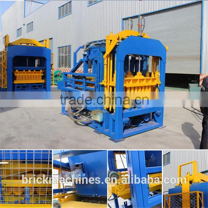 automatic cement block moulding machine QT10-15 house plans how to make bricks at home cement factories in egypt