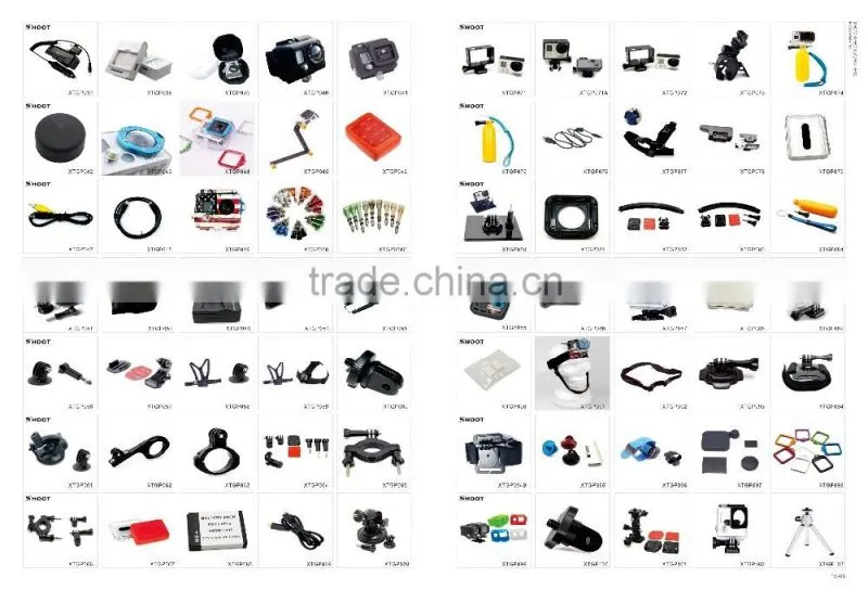 SHOOT Factory 2016 New Released Xiaomi Yi Action Camera Waterproof Floaty Monopod Dome Port Accessories Underwater Photography