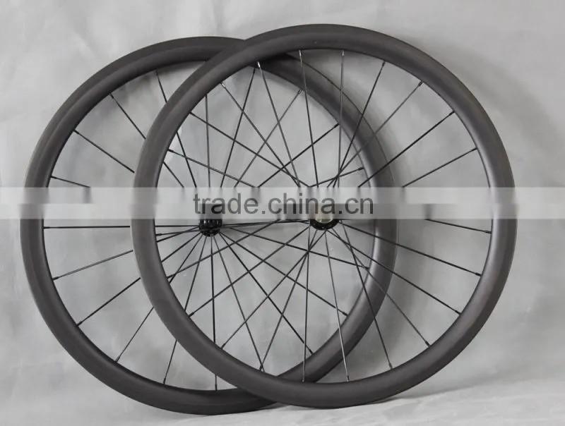 40T powerway hub black tubular carbon road bike carbon wheelset UD Matt carbon wheels W40T