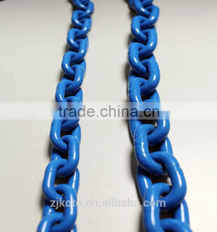 Plastic chain hot blue color