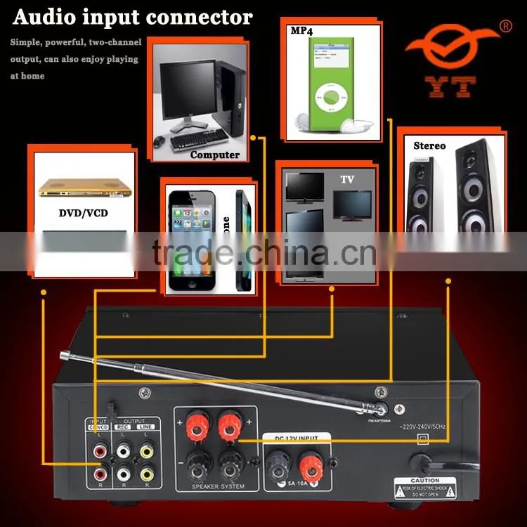 26w mini portable vibration speaker YT-BT340/support mp3 FM/TF/USB