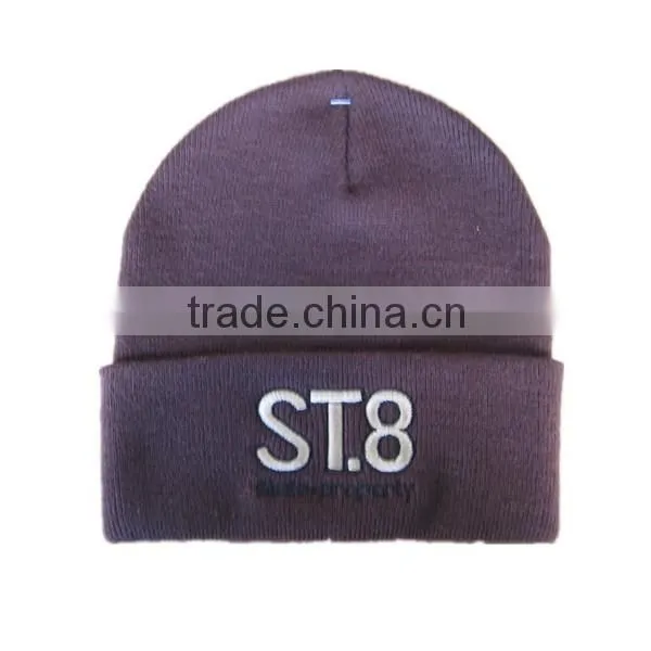 Fashion Custom knit winter beanie hats for kids