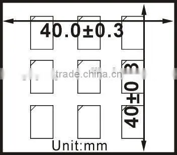 Square 12v ac led roof lamp for car