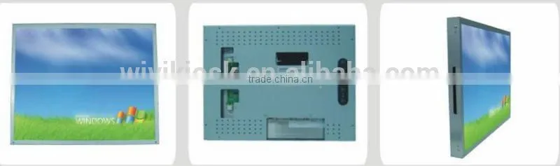 24" frameless vga lcd touch screen monitor