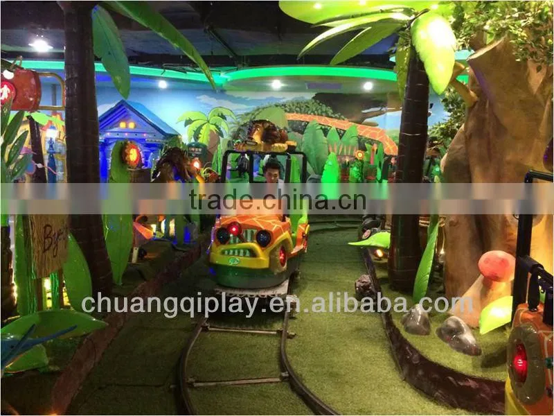 Jungle Safari, popular amusement rides in FEC, kids theme rides, laser shooting gun car, electric track car