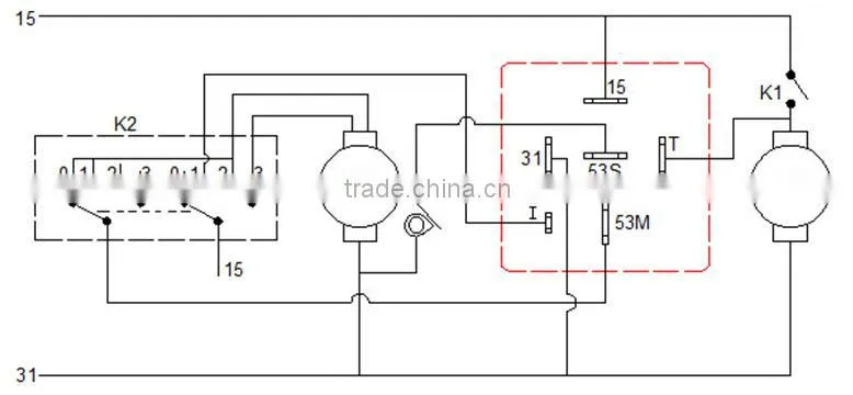 Automotive relay Wiper Relay for car 12V WM WR19