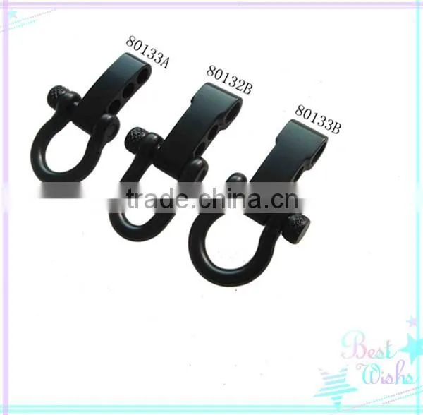 Dgjinyu Popular stainless steel 4mm shackle, Paracord bracelet shackle with clevis pin