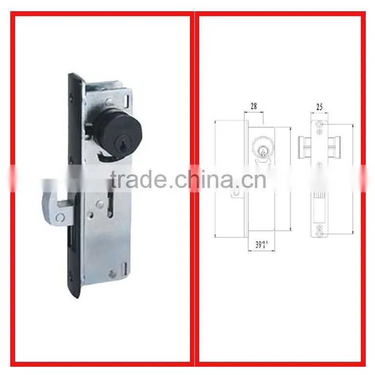 Aluminium window handle lock with pin