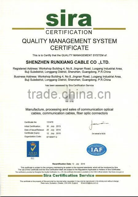 Best sell in 2014 fiber optical patch cord
