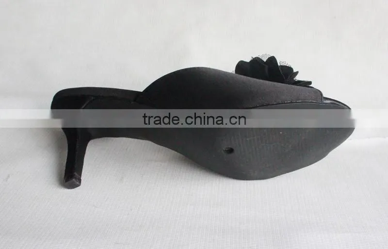 Sexy black high heel women sexy slipper sandal shoes