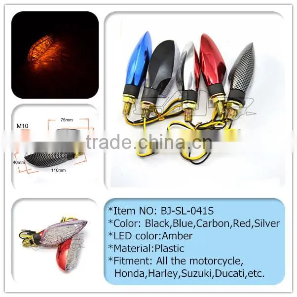 BJ-SL-041S Universal mini amber 15 LED bulb motorcycle turn signal for off road