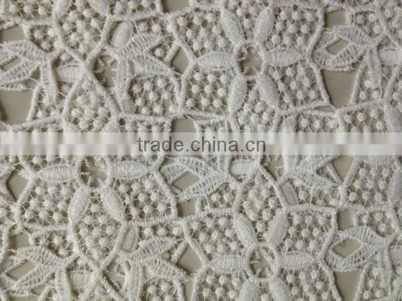 2013 new style poly water soluble beaded embroidery bridal laces fabrics
