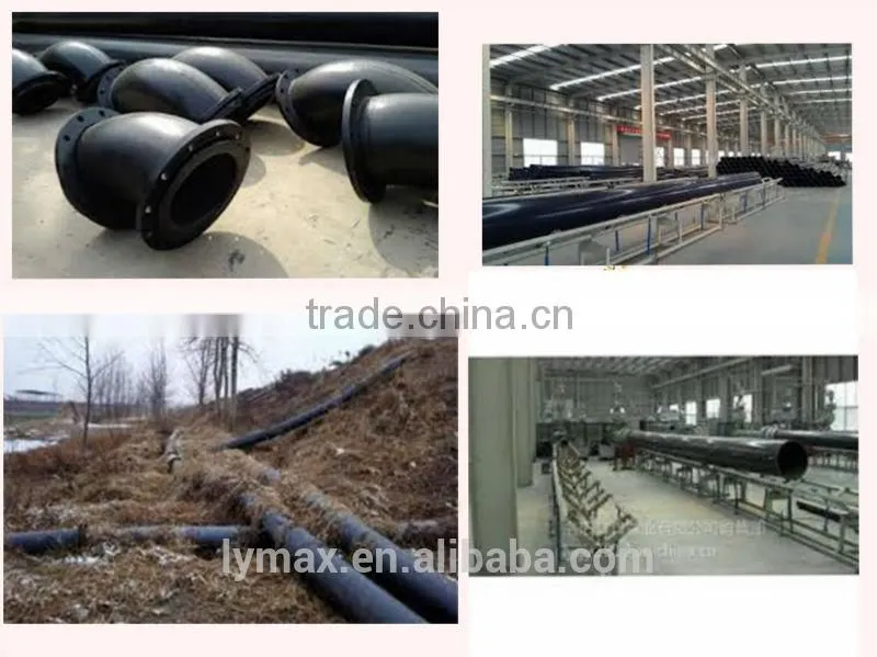 slurry discharging pipe with uhmwpe