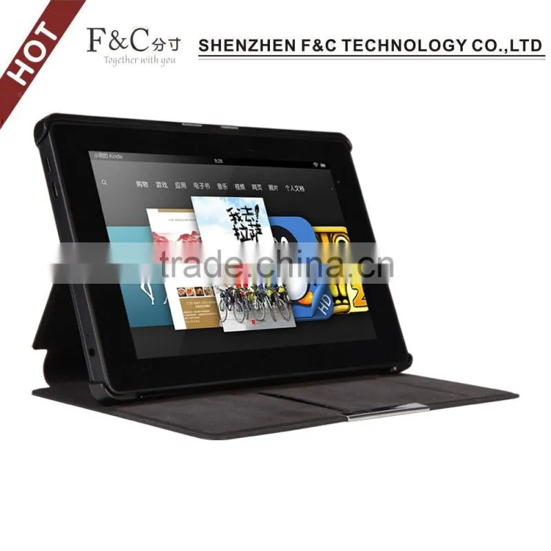 For 2014 Amazon Kindle Fire HD 7'' slim pu leather case with stand