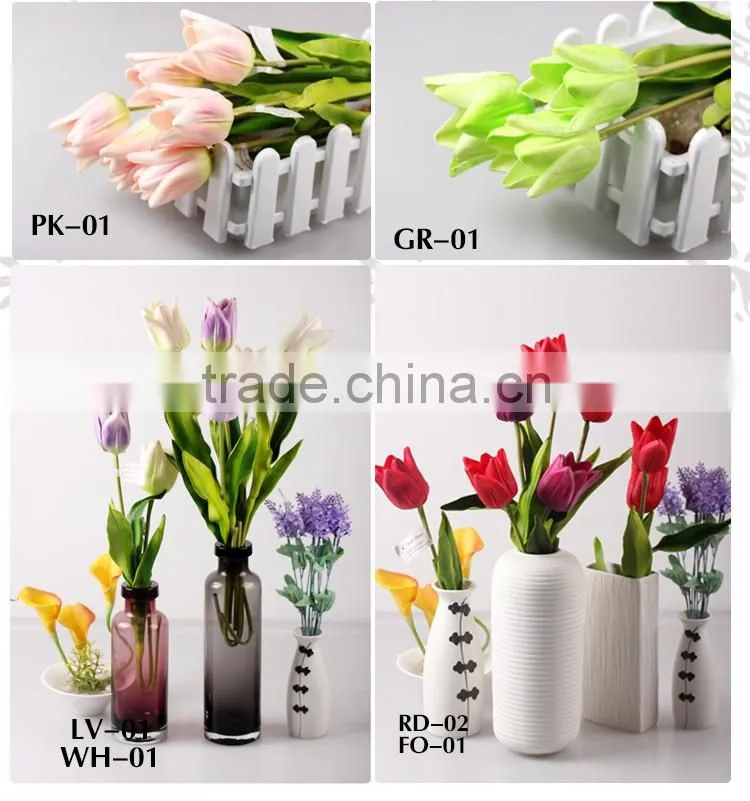 2016 Wholesale Latex 20" PU Artificial Flowers Real Touch Wedding Bridal Decor Display Flower