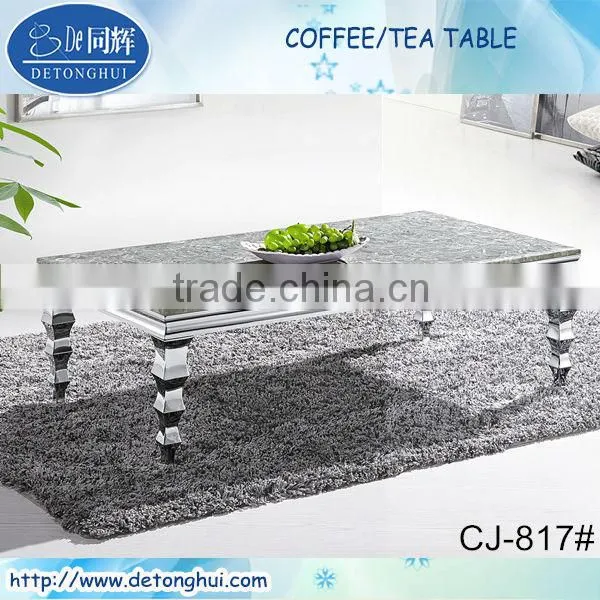 Modern tempered dining room glass table CT-817#